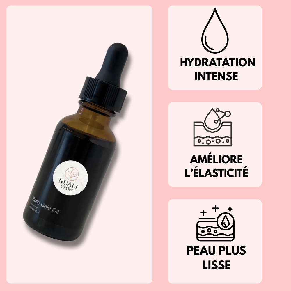 Sérum Huileux Rose Musquée Anti-Âge Nuali Glow