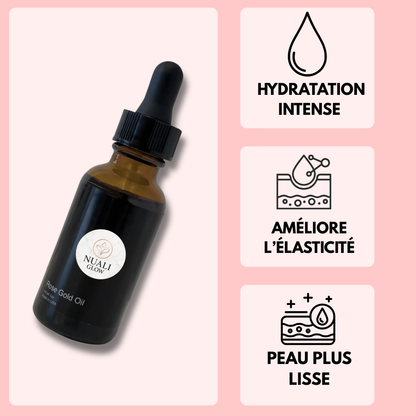 Sérum Huileux Rose Musquée Anti-Âge Nuali Glow