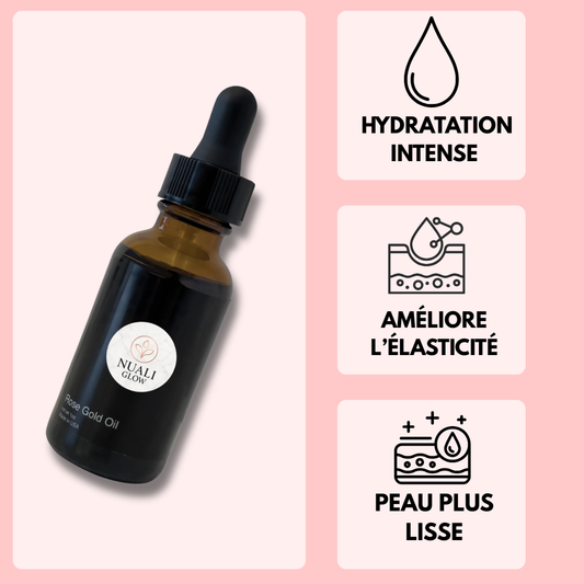 Sérum Huileux Rose Musquée Anti-Âge Nuali Glow