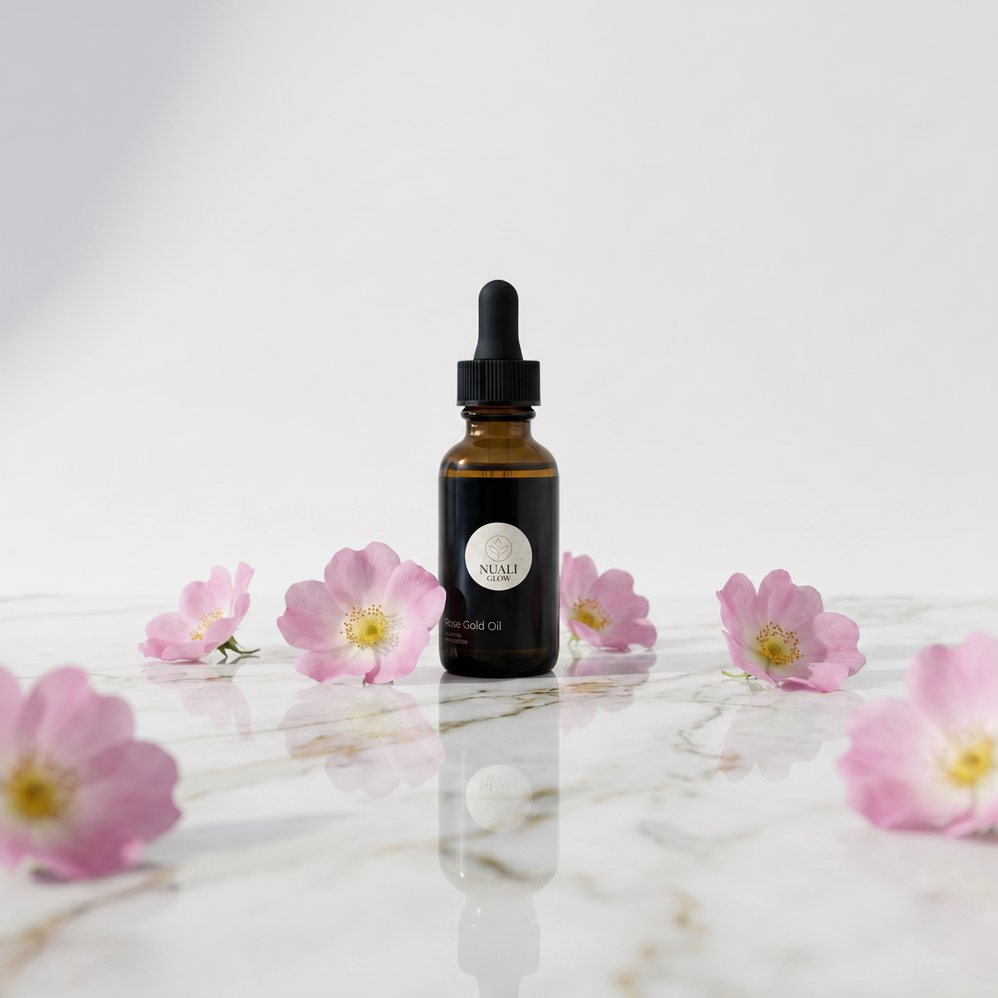 Sérum Huileux Rose Musquée Anti-Âge Nuali Glow